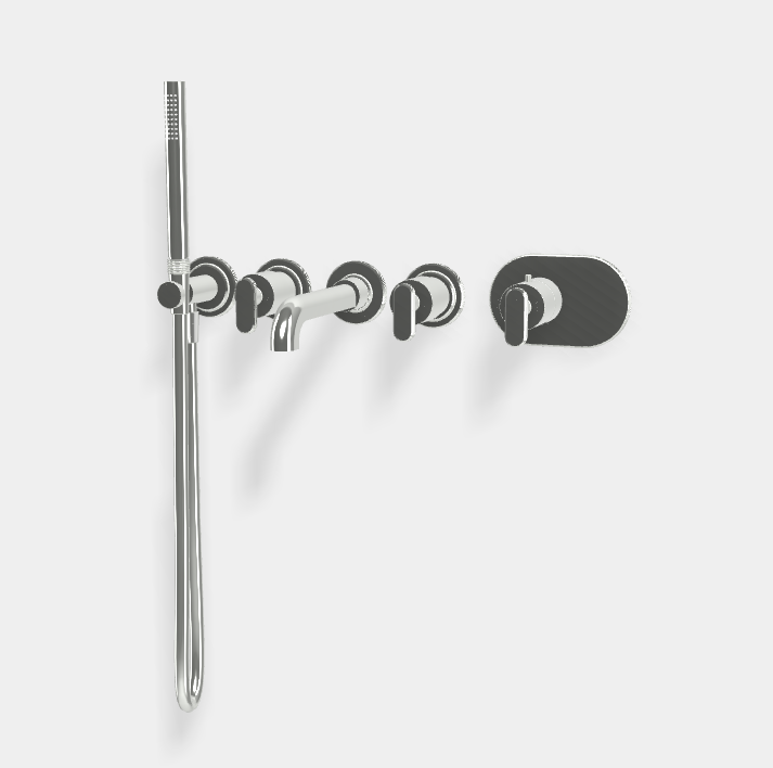 Смеситель для ванны и душа Fima Carlo Frattini Park Lane, хром (F1379X2CR)