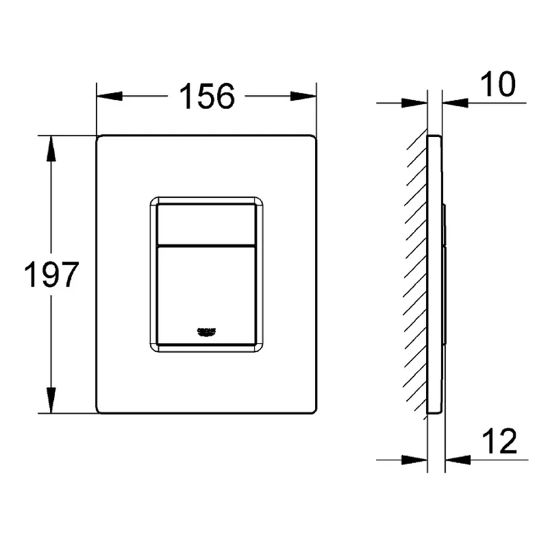 Клавиша смыва Grohe Skate Cosmopolitan 38732GN0