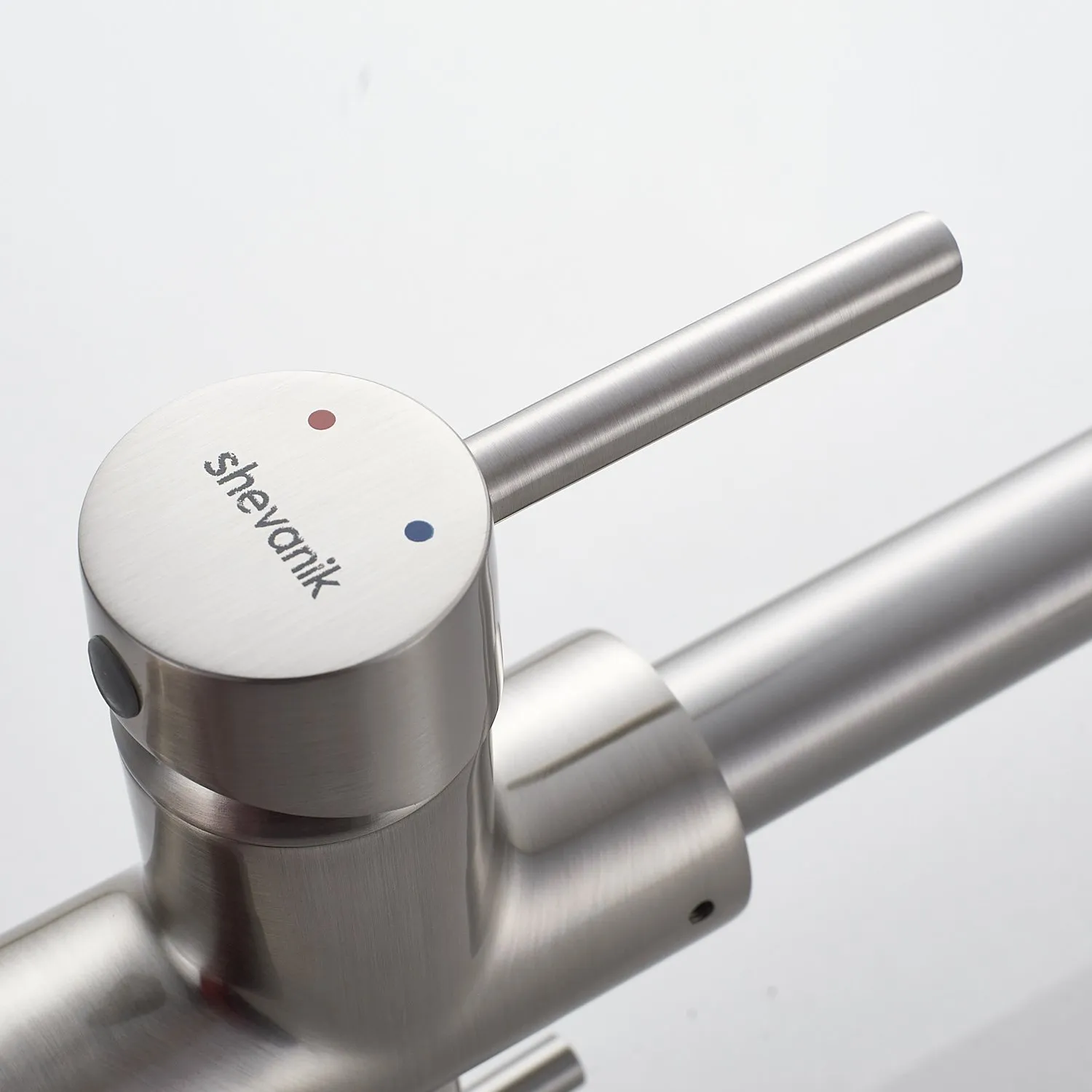 Смеситель для кухни с подключением фильтра Shevanik S228L, сатин