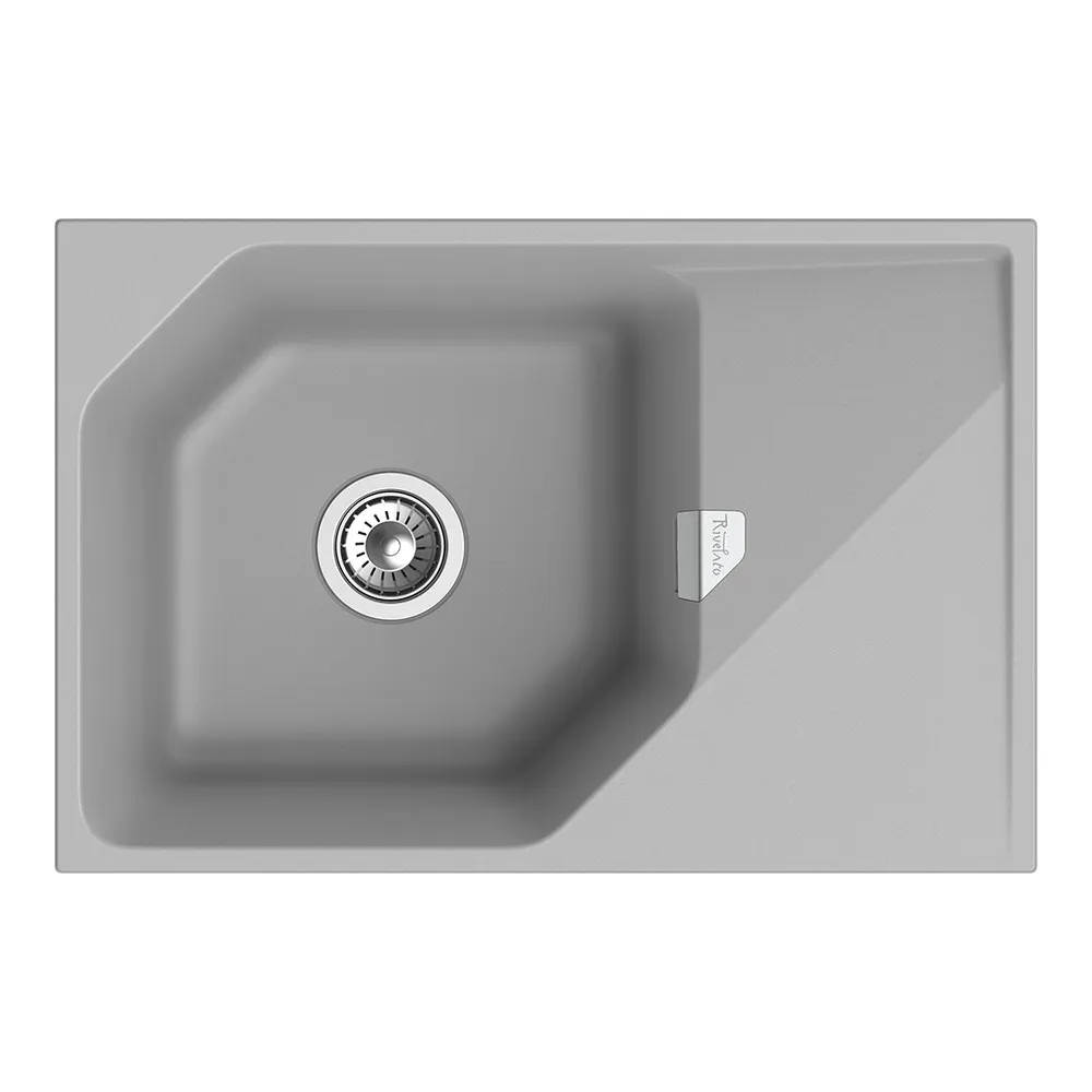 Кухонная мойка Rivelato LOCUS LS-75, серый металлик