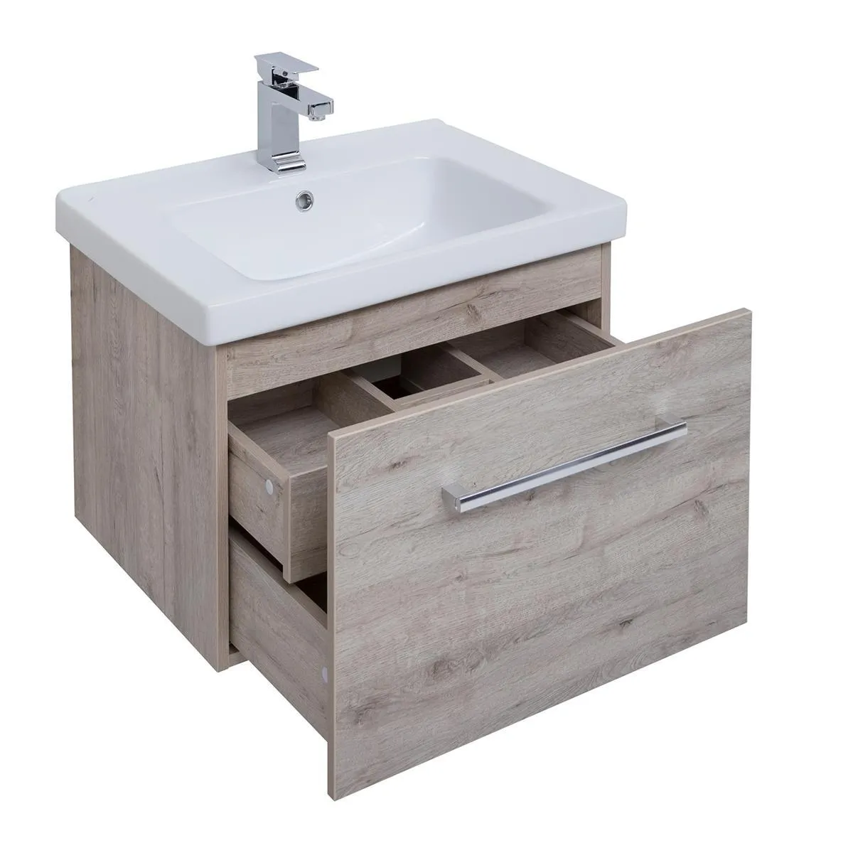 Тумба под раковину подвесная Dreja Big Inn 65 см, дуб кантри