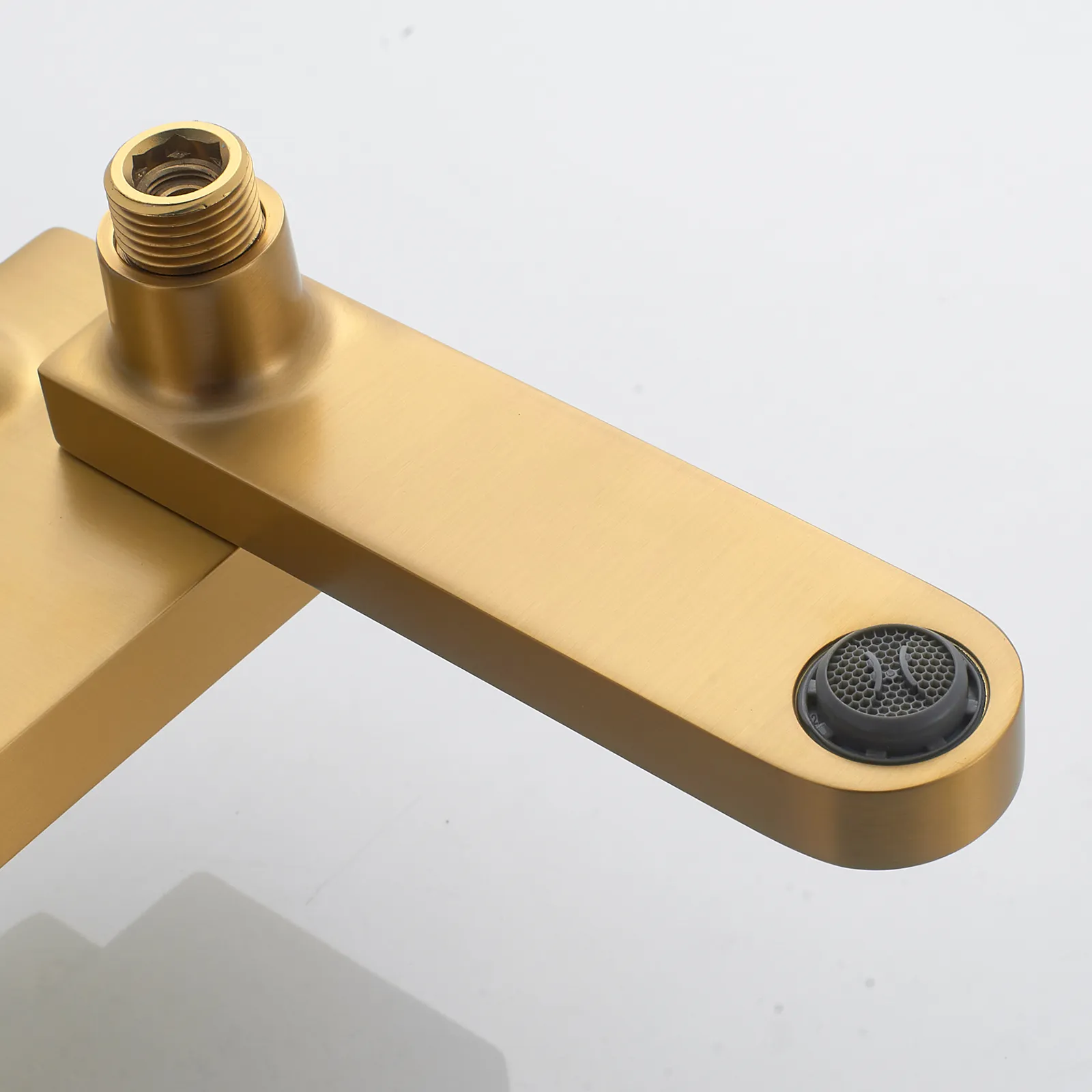 Душевая система Shevanik S4536G, золотой сатин