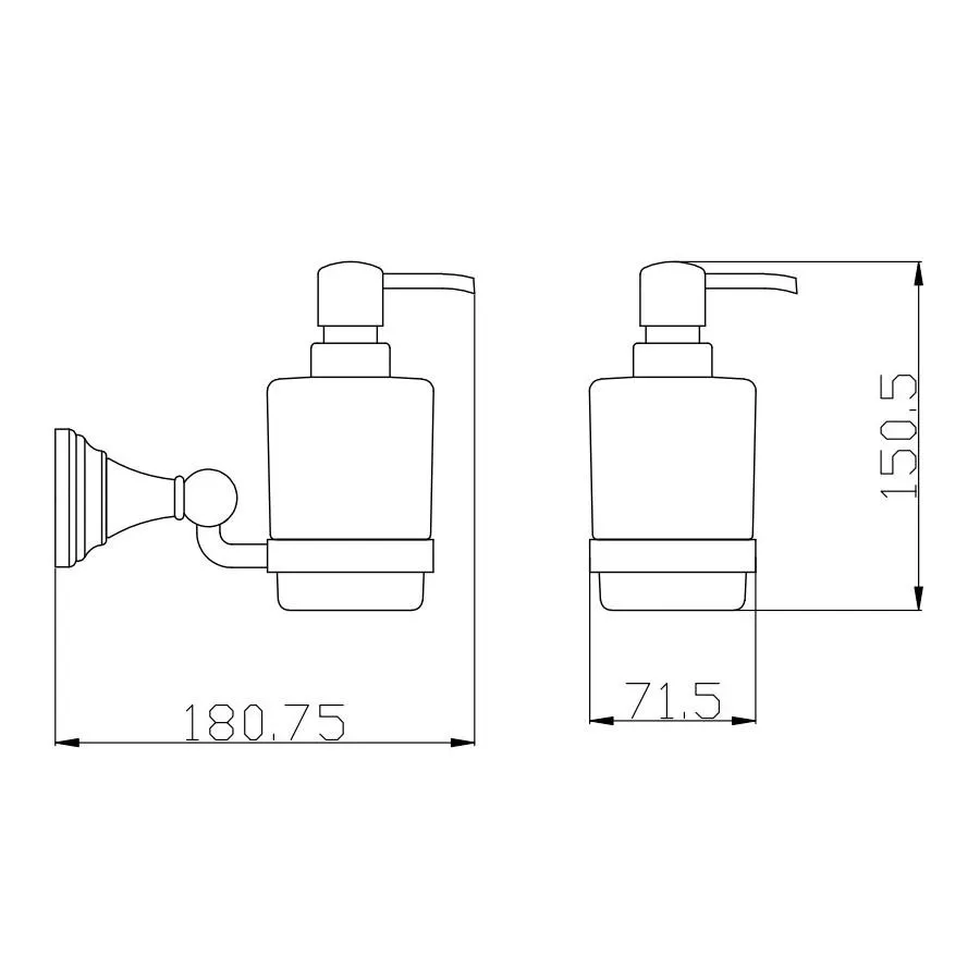 Дозатор жидкого мыла Rav Slezak MORAVA MKA0303Z, золото