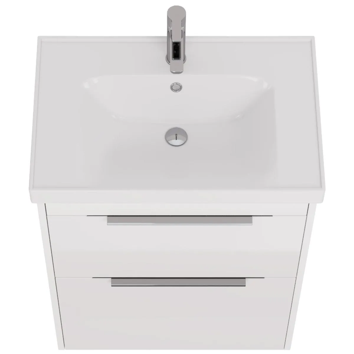 Тумба под раковину подвесная/напольная Dreja Prime 70 см, белый