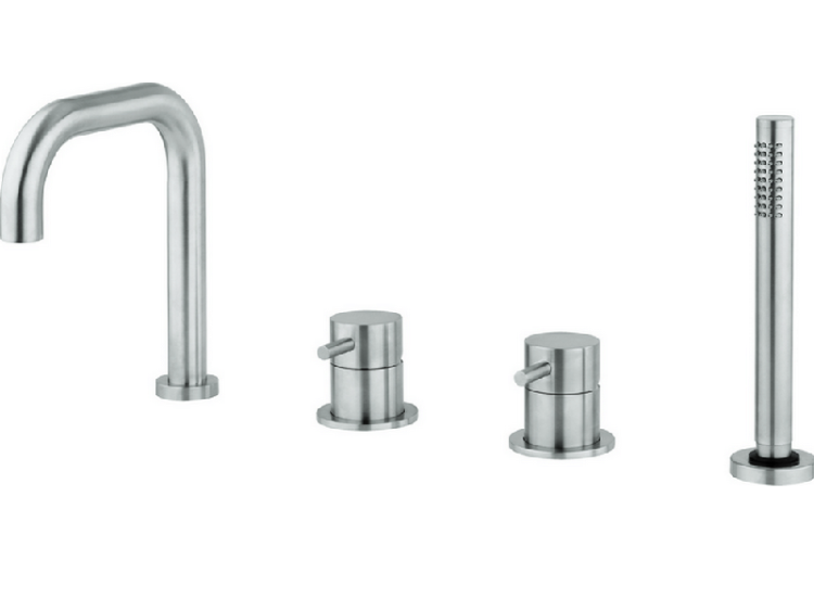 Смеситель для ванны и душа Cisal Xion, Brushed Stainless Steel (XI001260D1)