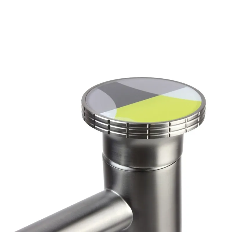 Смеситель для раковины Bronze de Luxe 9008GM-Y, графит/желтый