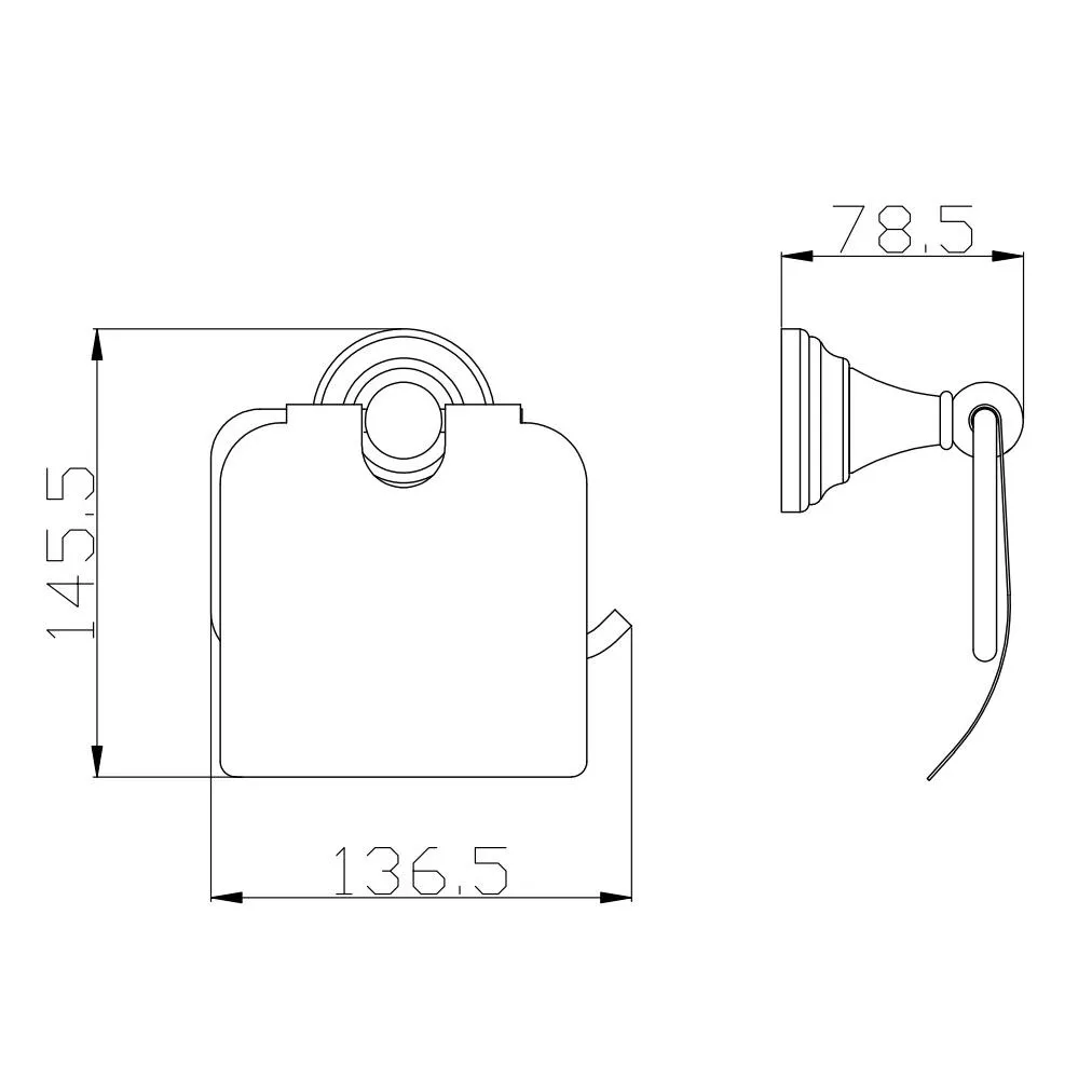 Держатель для туалетной бумаги Rav Slezak MORAVA MKA0400Z, золото