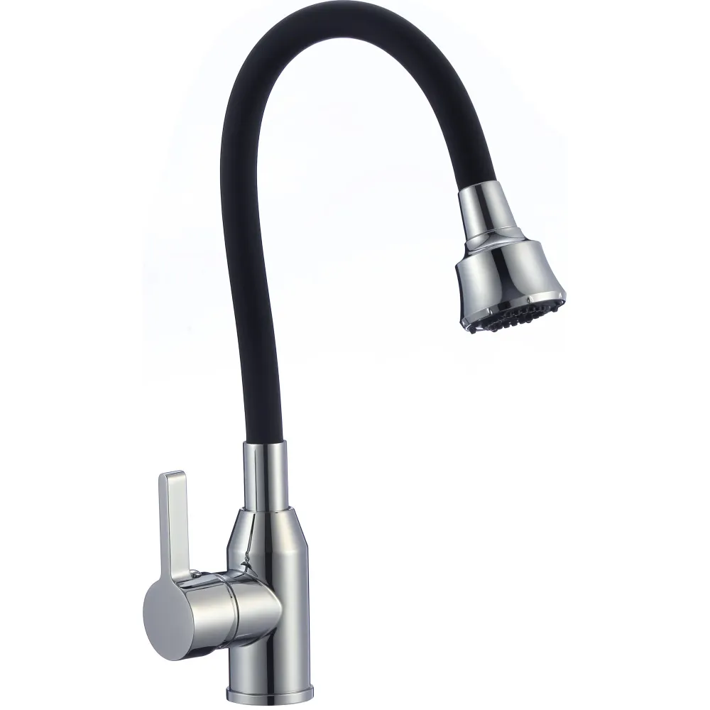 Смеситель для кухни с гибким изливом и режимом душ Fmark FS8266A-01, хром