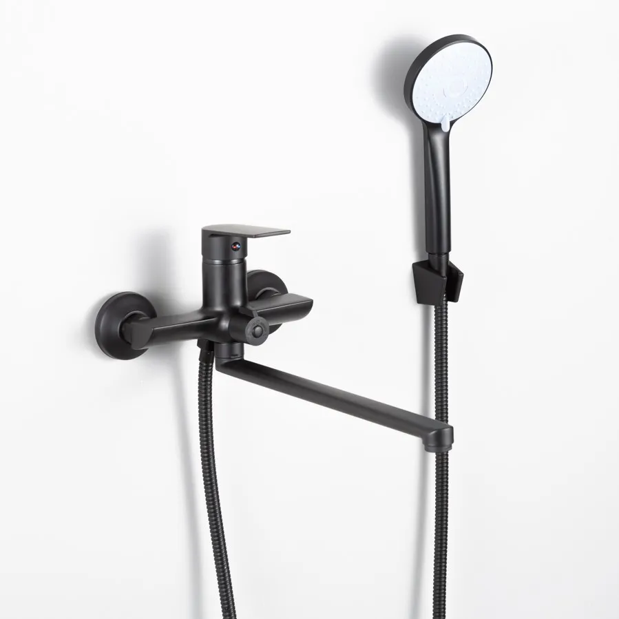 Смеситель для ванны FRUD R22158-6, черный