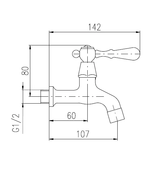 Кран для одного типа воды Rav Slezak Morava MK193