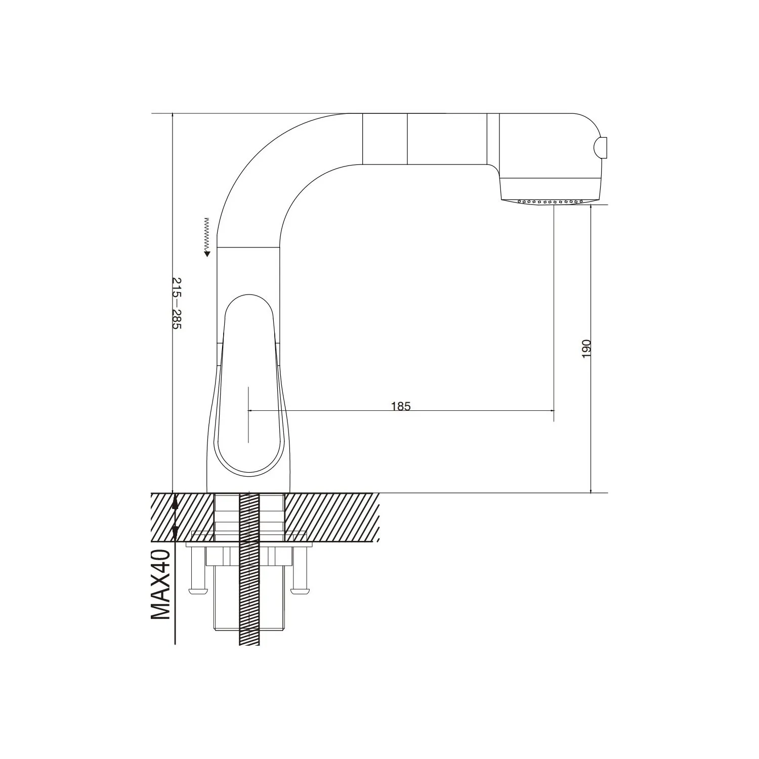 Смеситель для раковины многофункциональный Raffine F291, хром