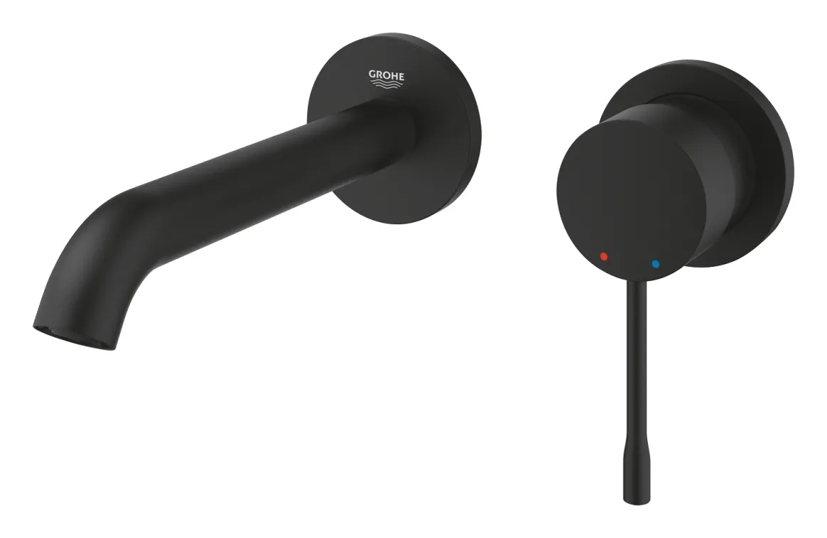 29192KF1 Essence Смеситель для раковины на два отверстия размер M, фантомный чёрный