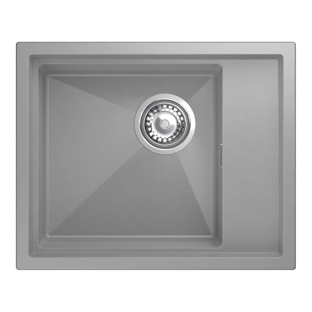 Кухонная мойка Rivelato NOBILE NB-544-R, серый металлик