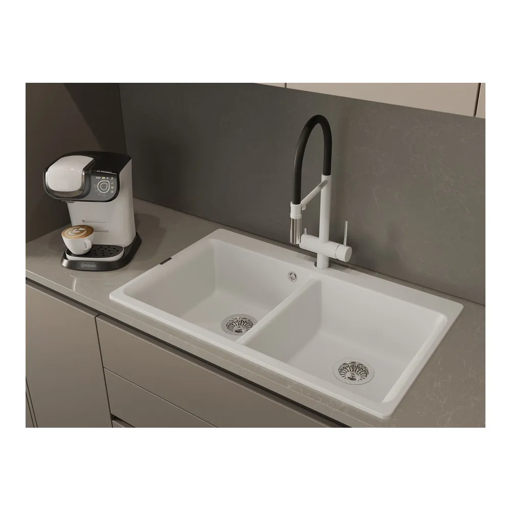 Кухонная мойка Rivelato AXEL X-90-2D, иней