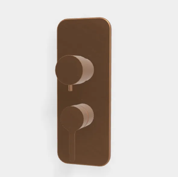 Смеситель для душа Fima Carlo Frattini Snap, на 2/3 потребителя, бронза брашированная янтарная (F3119X6ZS)