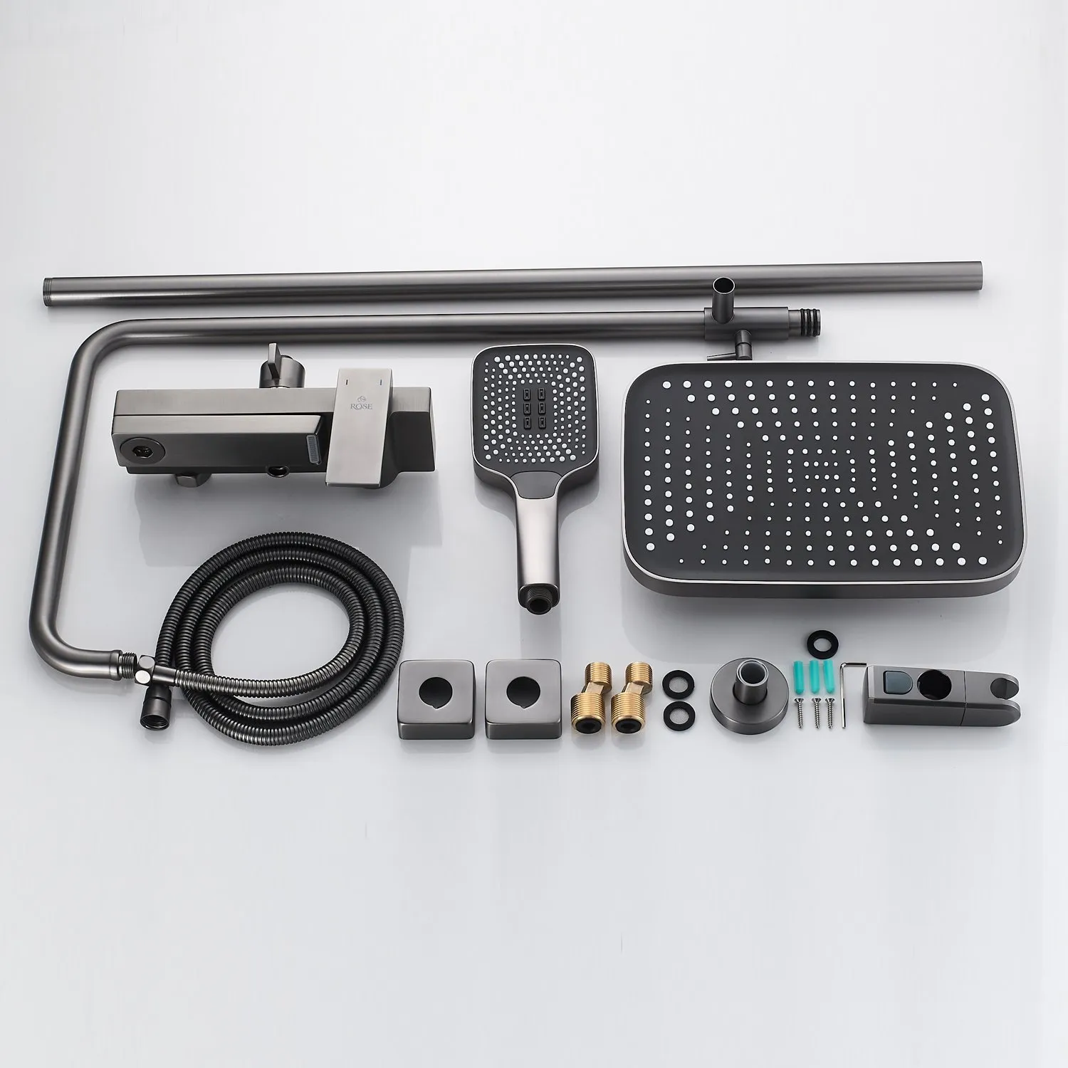 Душевая система Rose R1836T, пепельный