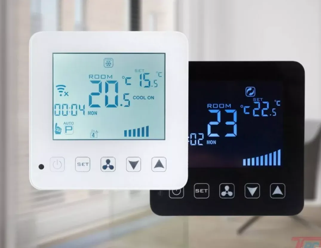 Термостат комнатный Techno КТ-300 (сенсорное управление Wi-Fi), чёрный