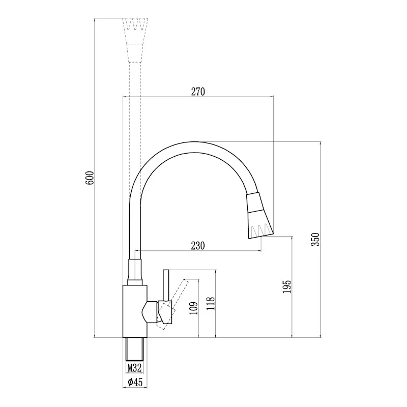 Смеситель для кухни Fmark FS8299H-01