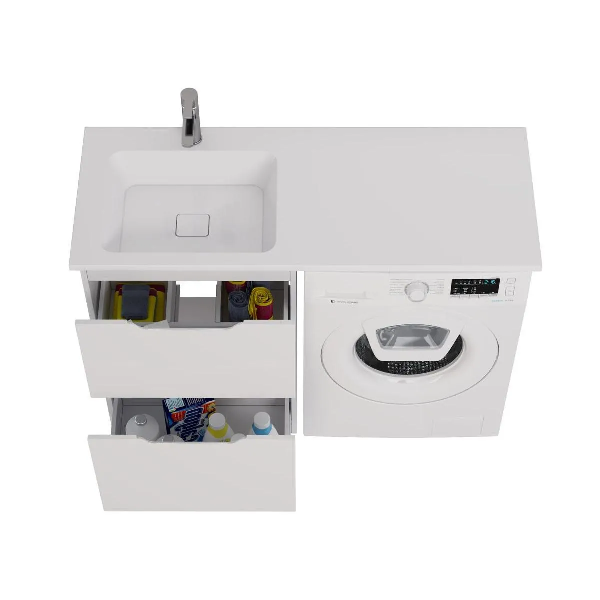 Тумба под раковину напольная Dreja Bona 60 см, белый