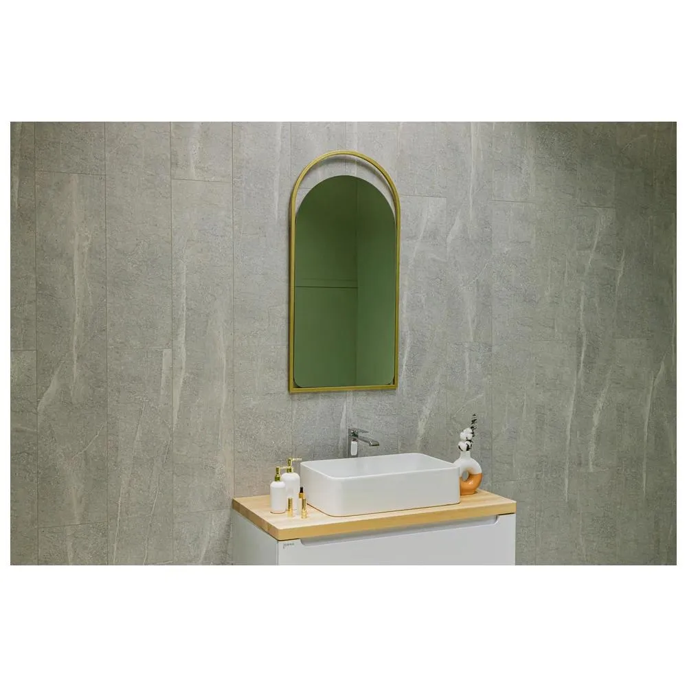 Зеркало Silver Mirrors Hanna 500х1000 (металлическая рама, цвет золото)