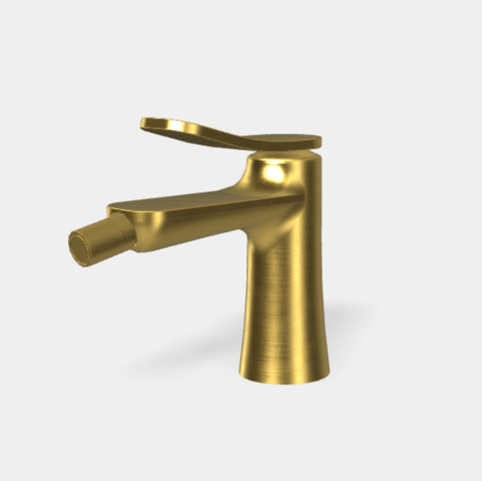 Смеситель для биде Fima Carlo Frattini Flo', брашированное золото (F3802OS)