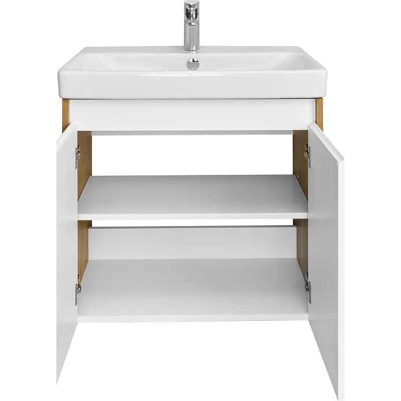 1A2789K0SDZ90 Набор Акватон: 1A278901SDZ90 Тумба-умывальник Сканди Doors 70 Бел/Дуб Рустикальный/1WH501628 Раковина Адриана 70