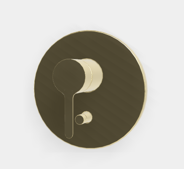 Смеситель для душа Fima Carlo Frattini Snap, на 2 потребителя, шампань (F3119X2HL)