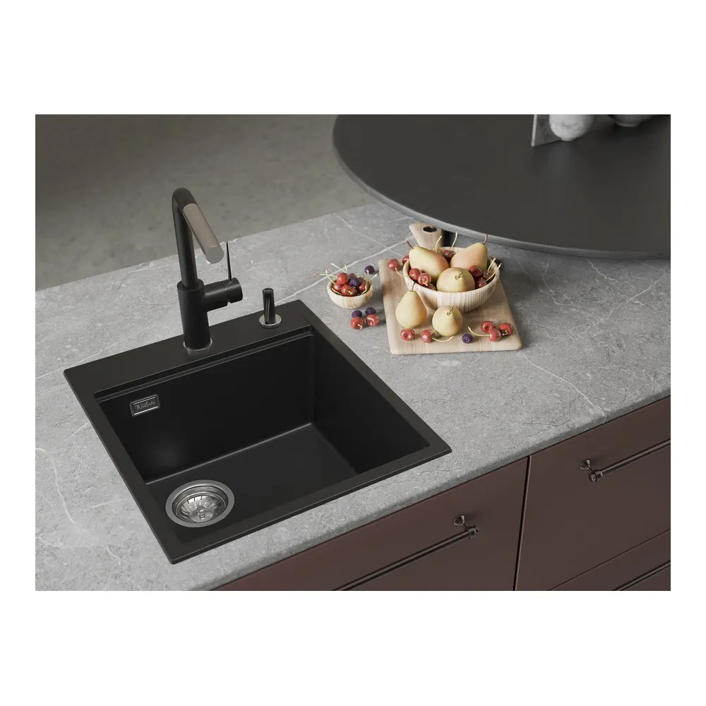 Кухонная мойка Rivelato TESORO TR-455-L, черный