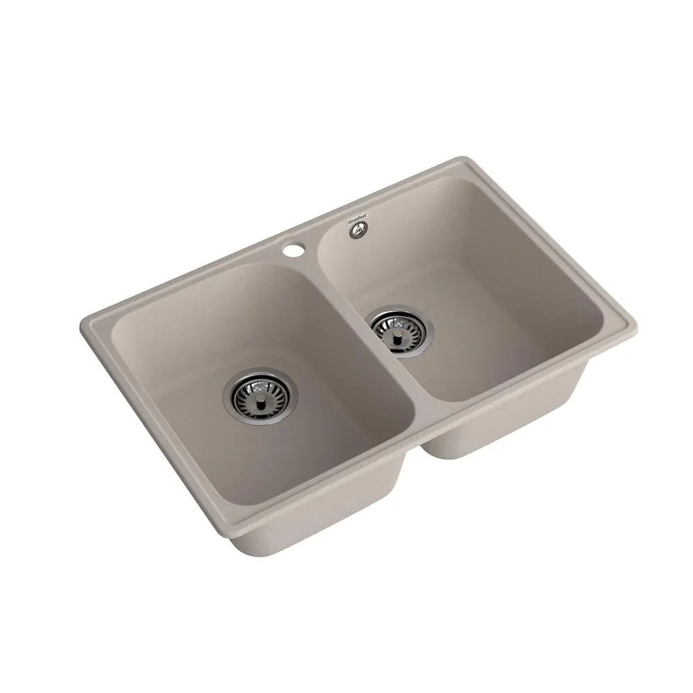 Кухонная мойка GranFest QUARZ 15, песочный