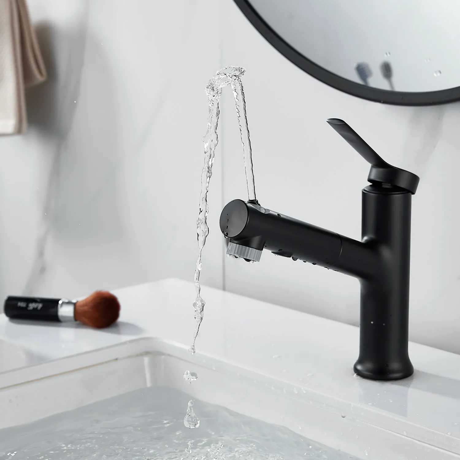 Смеситель для раковины многофункциональный Raffine F281H, черный