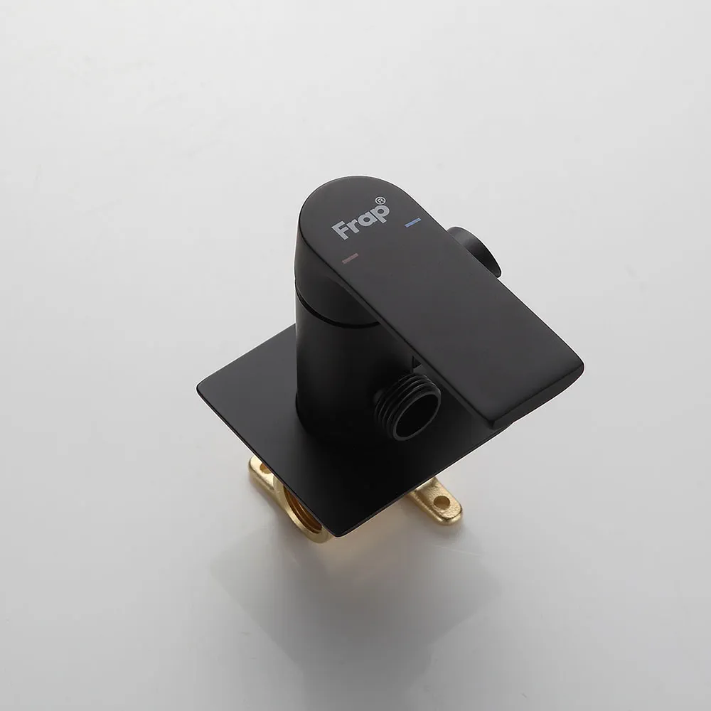 Гигиенический душ со смесителем FRAP F7571-6, черный
