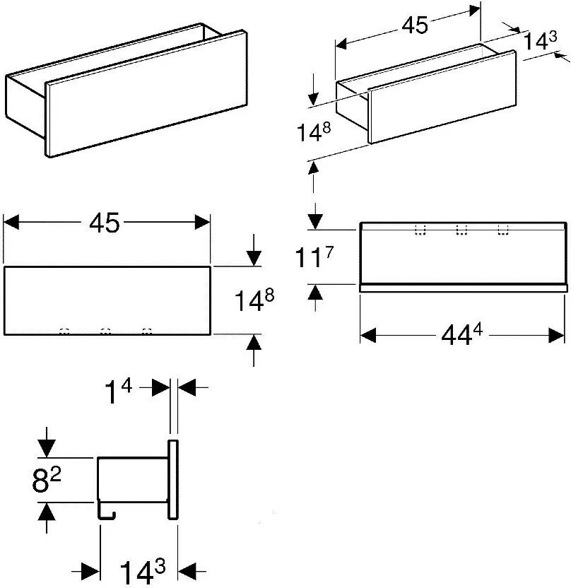 Полка Geberit Smyle Square 500.362.JR.1