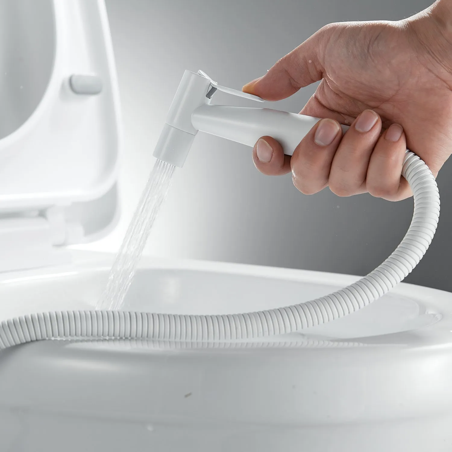 Гигиенический душ со смесителем Raffine F207C, белый