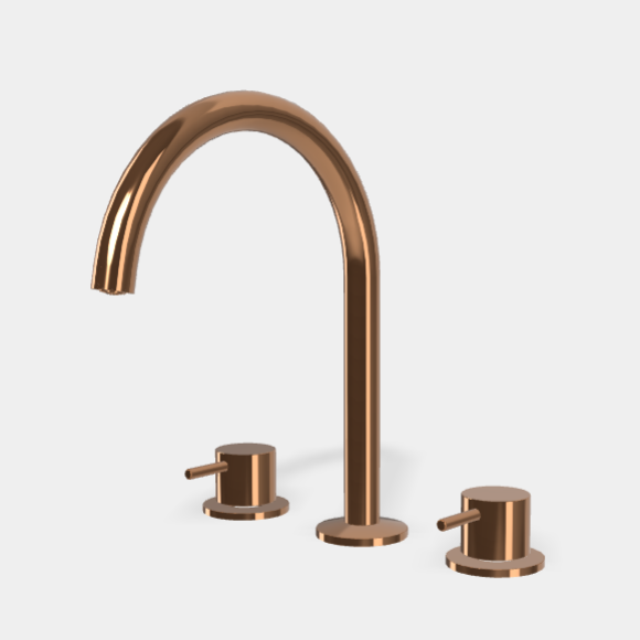 Смеситель для раковины Fima Carlo Frattini Spillo Up, бронза янтарная (F3161ZL)