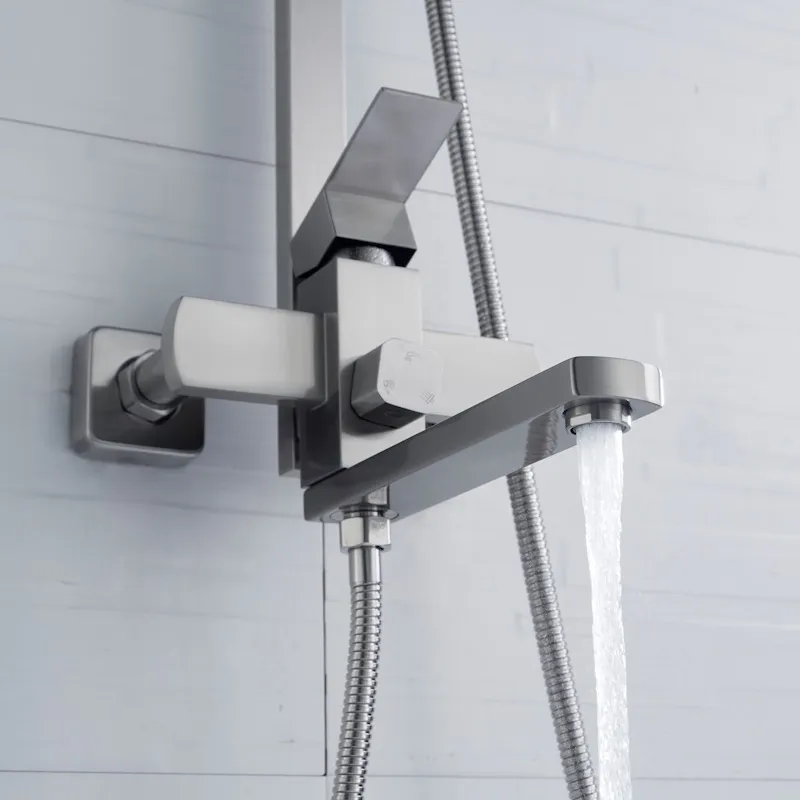 Душевая система Shevanik S7036L, сатин