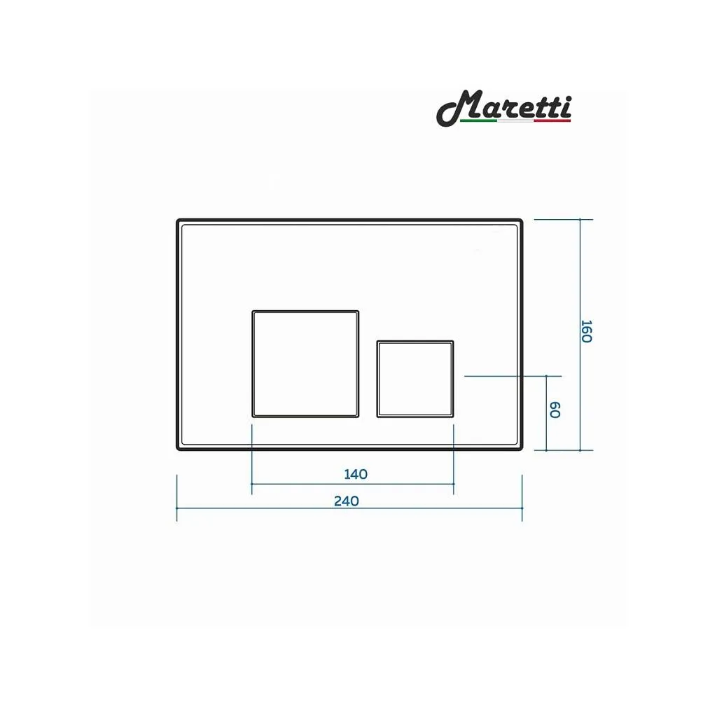 Комплект Maretti 3 в 1: унитаз UM10PBM51-560, инсталляция AC11P5211, кнопка AC12KA-560