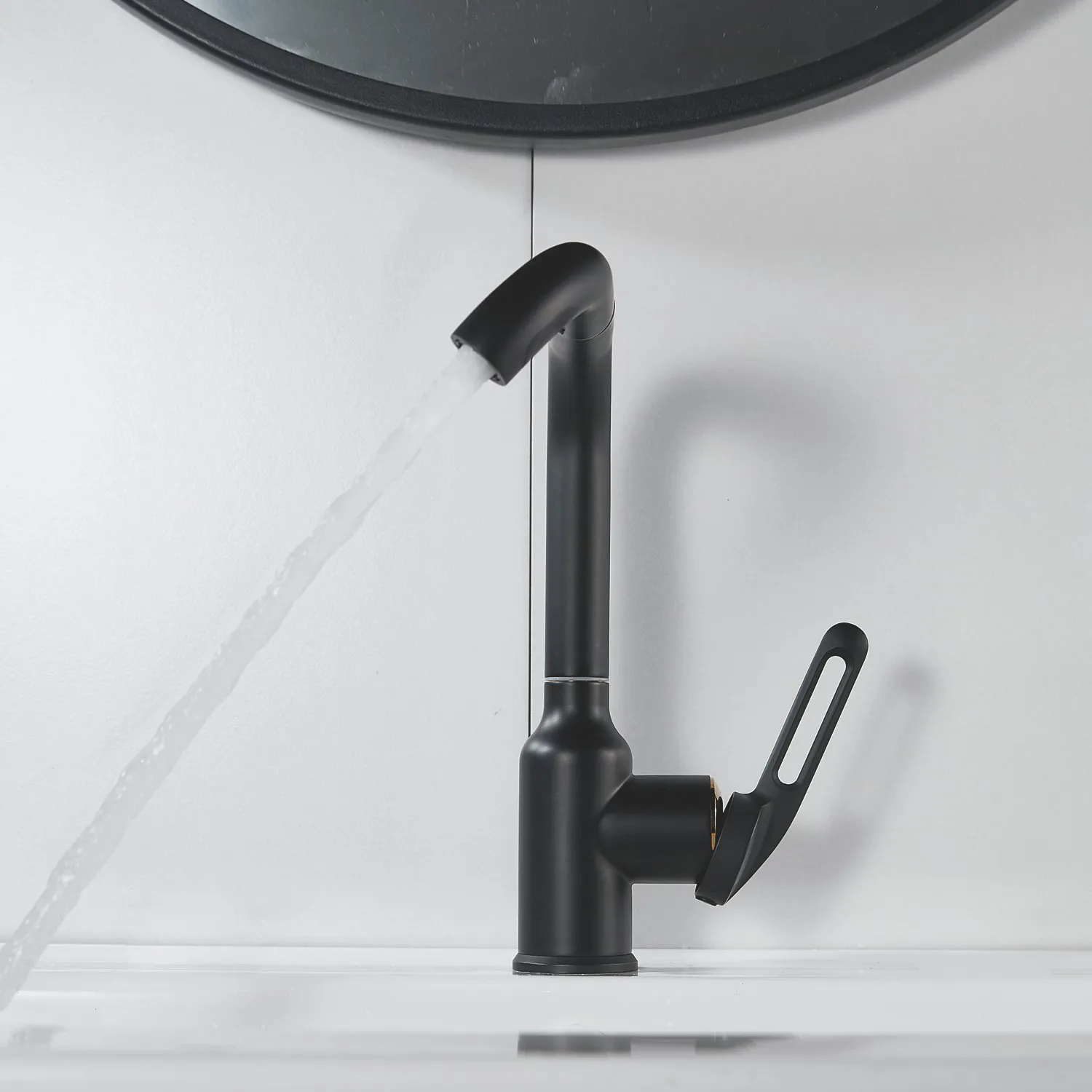 Смеситель для раковины Raffine F201H, черный