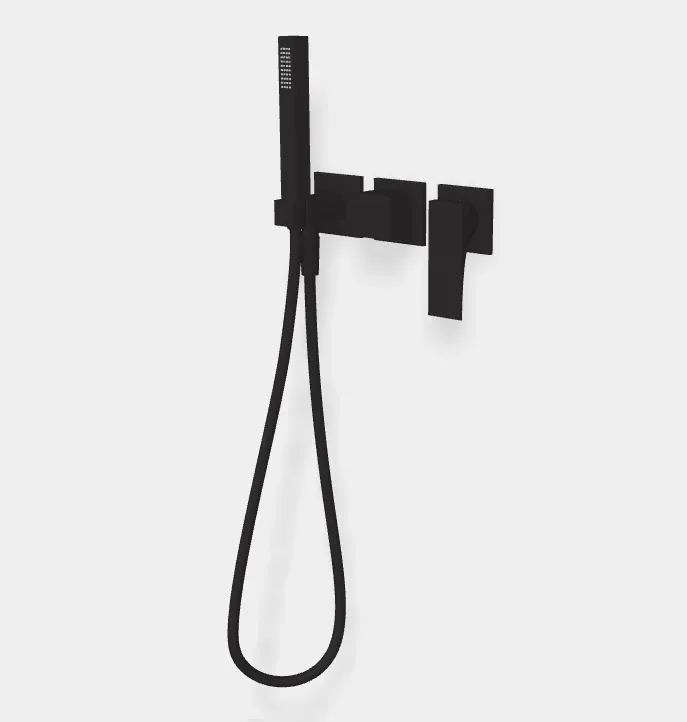 Смеситель для душа Fima Carlo Frattini Zeta, на 2 потребителя, черный матовый (F3989WX8NS)