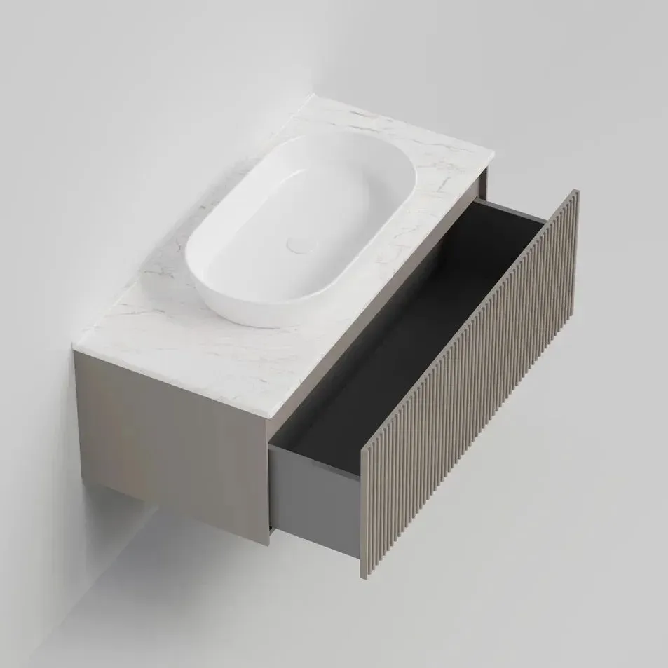 Тумба под раковину подвесная La Fenice Terra FNC-01-TER-C-100, бежевая