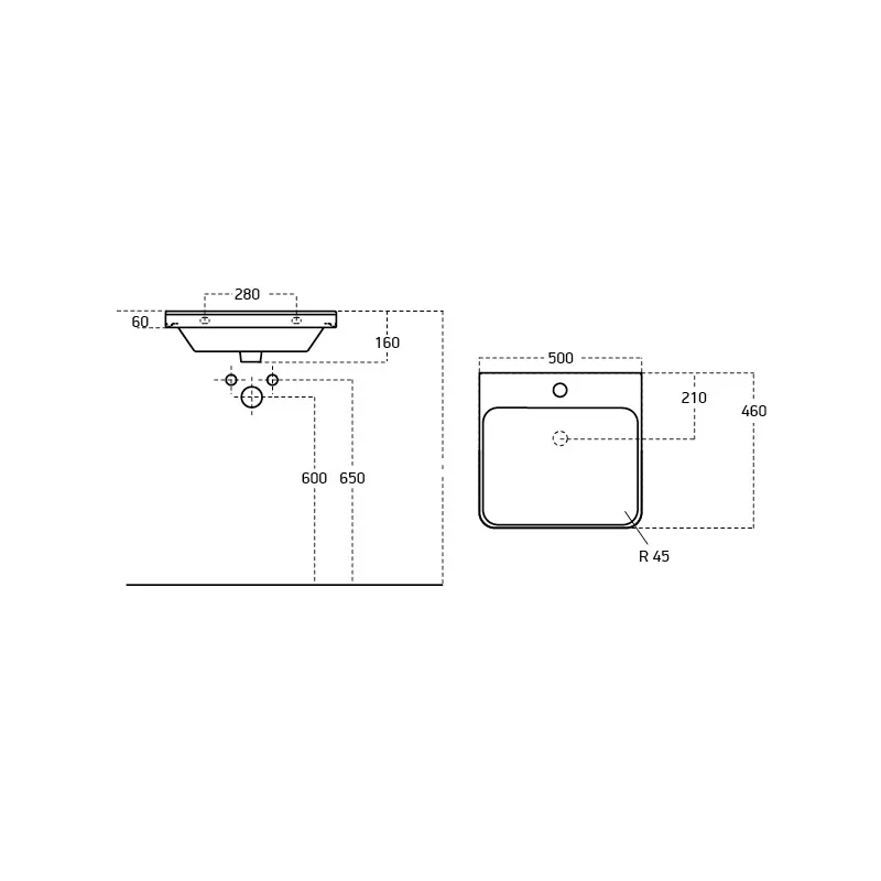 Раковина Dreja Luxury 11050-KL
