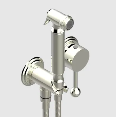 Гигиенический душ THG Petale de Cristal - Clear crystal fine gold thread, никель (U6E B01 5840/MBG)