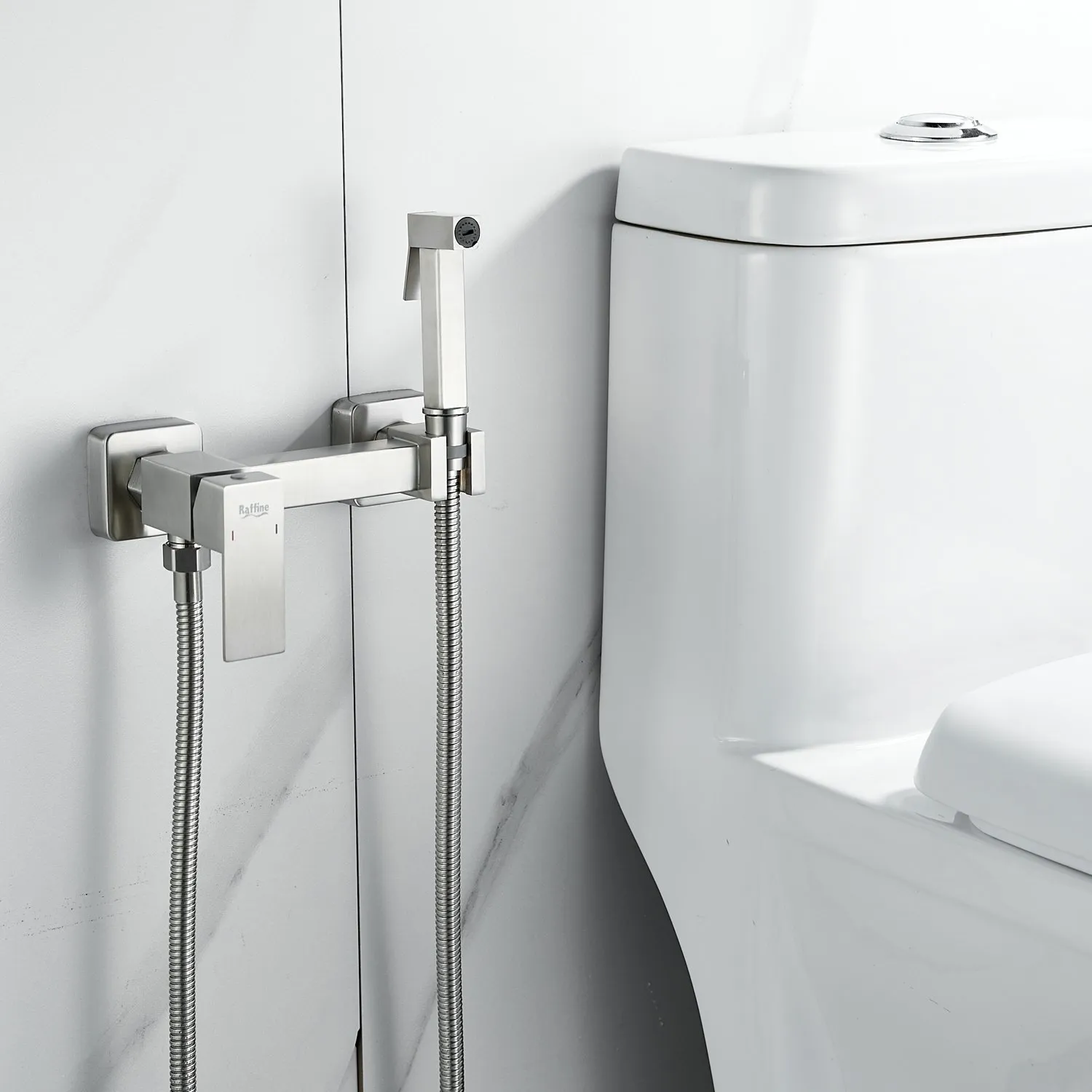 Гигиенический душ со смесителем Raffine F237L, сатин