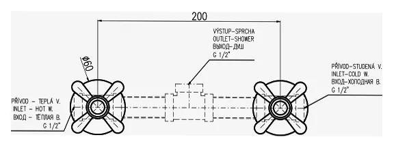 Смеситель для ванны Rav Slezak Morava MK183