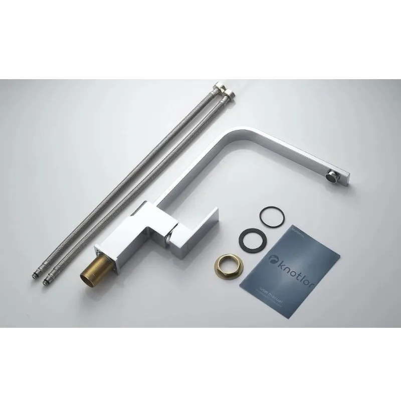 Смеситель для кухни Knotlor KN-21, хром