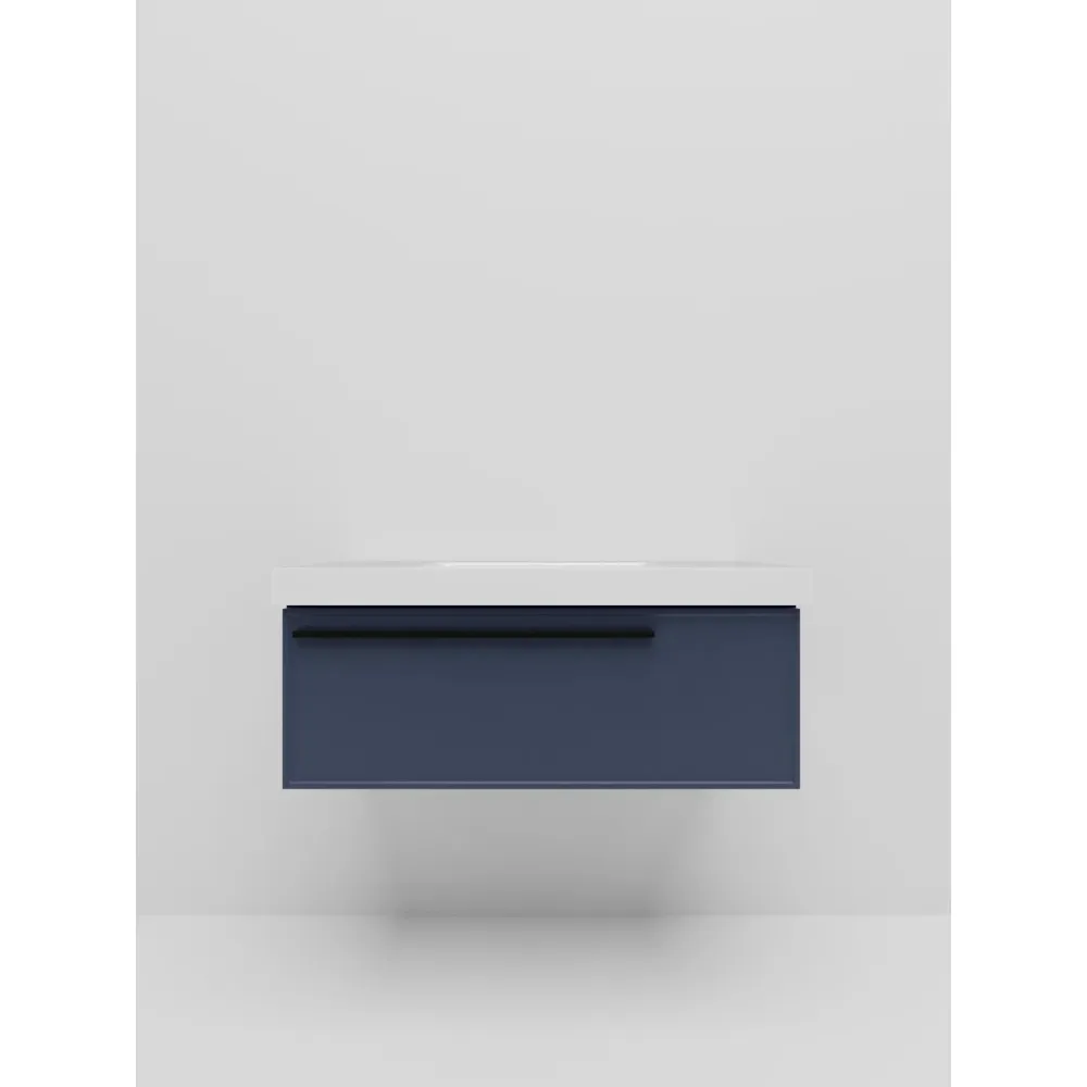 Тумба под раковину подвесная La Fenice Elba FNC-01-ELB-BG-100, синяя