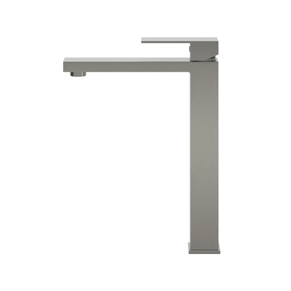 Смеситель для накладной раковины без донного клапана Cezares Slider, сатин (SLIDER-LC-IN-W0)