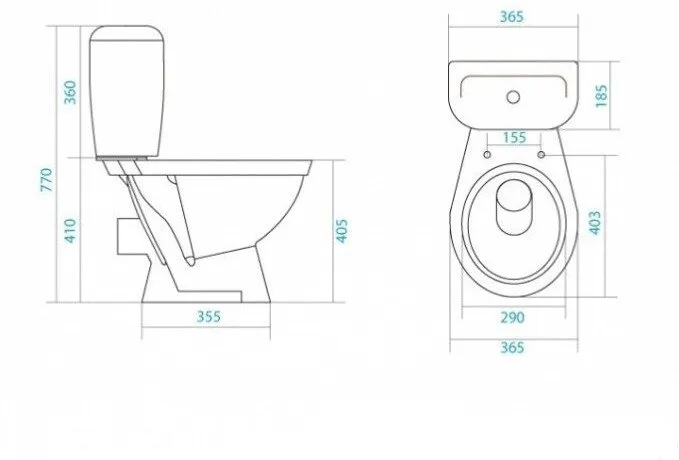 Унитаз Santek Паллада 1.WH30.2.376