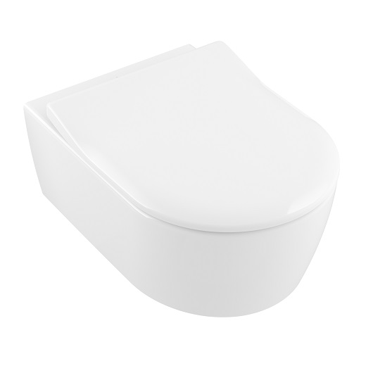 Унитаз подвесной Villeroy & Boch Avento Directflush (5656RS01) с микролифтом Slim (с сиденьем)