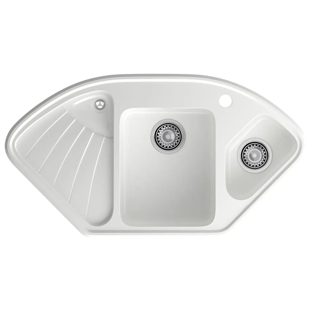 Кухонная мойка GranFest CORNER 1040E, иней