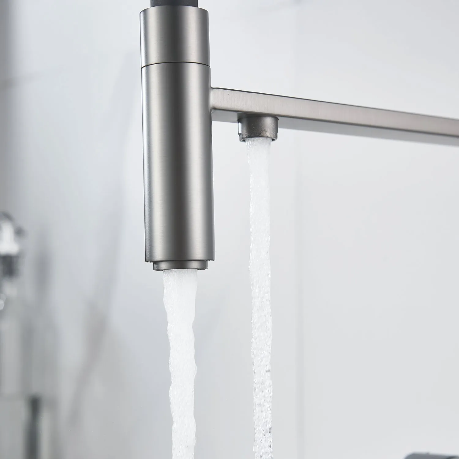 Смеситель для кухни с подключением фильтра Shevanik S178T, оружейная сталь